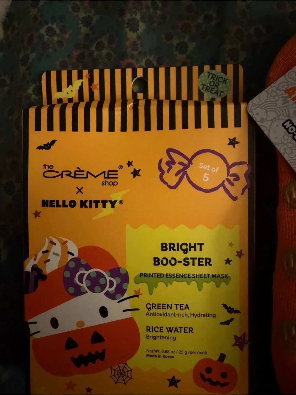 Hello Kitty Halloween No show socks 4 pack &the Crème shop x Hello Kitty 5 masks